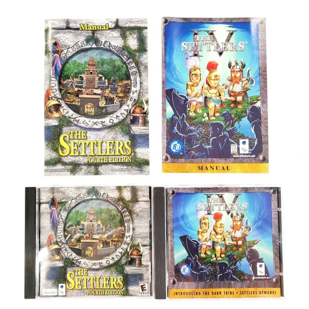 The Settlers IV Fourth Edition (PC) Complete In Jewel Cases w/ Manuals
